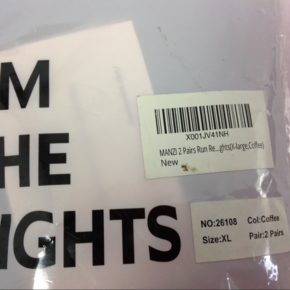 New 2 Pairs Manzi Fashion Tights Coffee XL - Picture 3 of 4